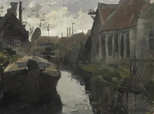 Lange Bleekerssloot with barge