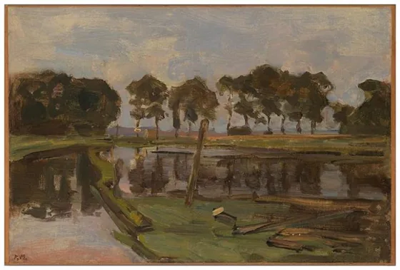 Mooring docks near the Omval