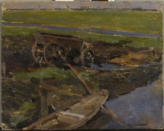 On the land, oil study