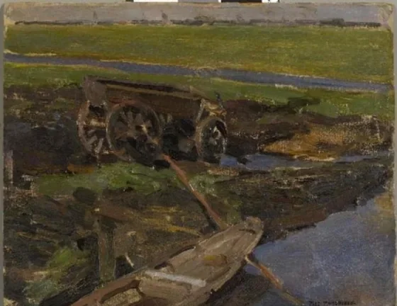 On the land, oil study