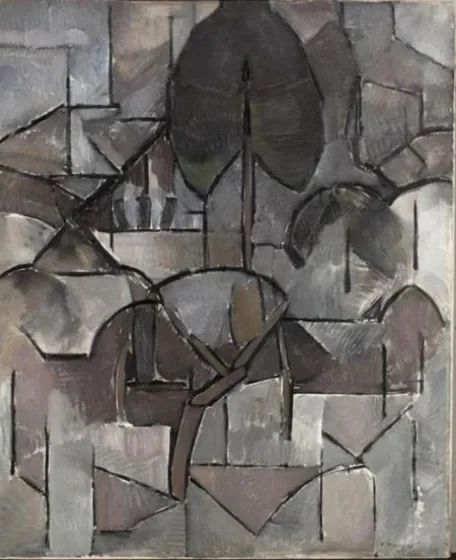 Paysage avec arbres