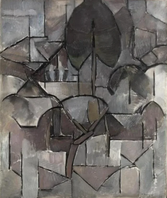 Paisaje con árboles, Piet Mondrian