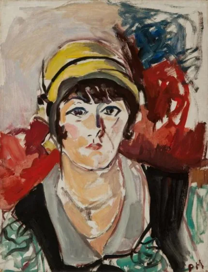 Portrait of a woman in a yellow hat