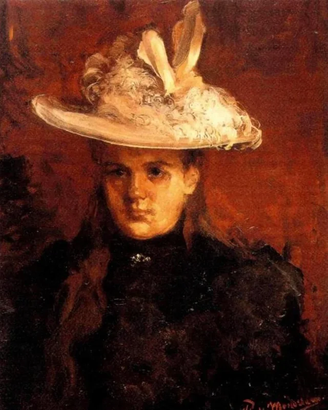 Retrato de la reina Guillermina (1880-1962) de princesa