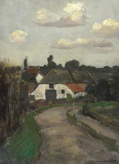 Roadway and farm building near Arnhem