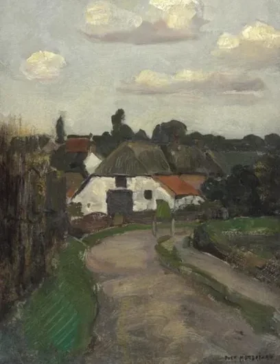 Roadway and farm building near Arnhem