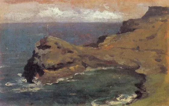 Rocky coast in England