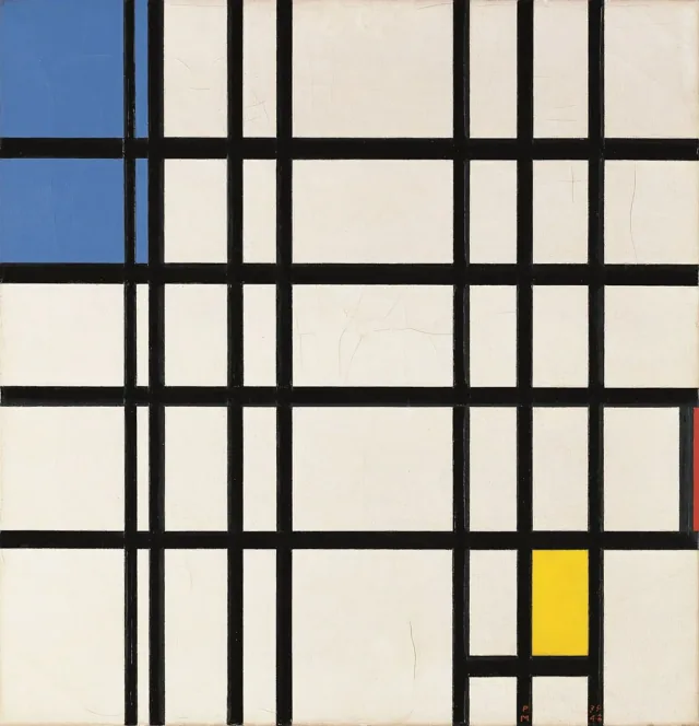 Ritmo de linhas retas (e cor?), Piet Mondrian