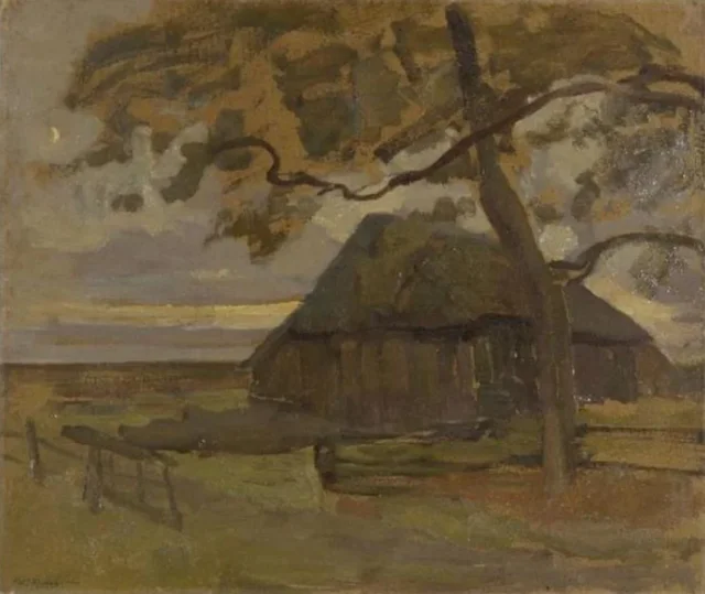 Redil con árbol a la derecha