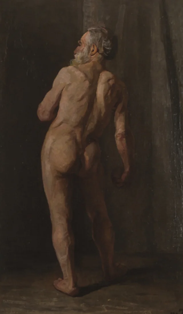 Desnudo masculino de pie