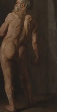 Standing male nude