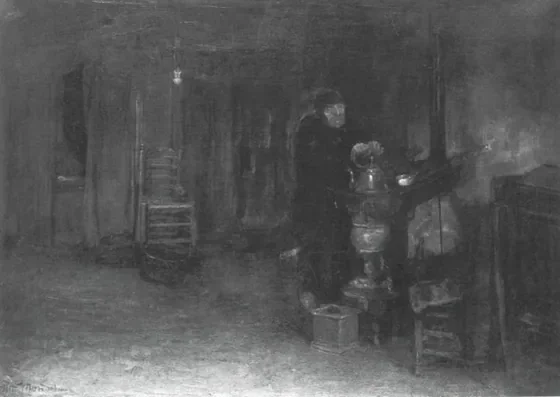The home: Hannes van Nistelrode at his pot stove