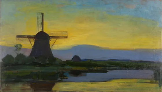 The Oostzijdse Molen by Night