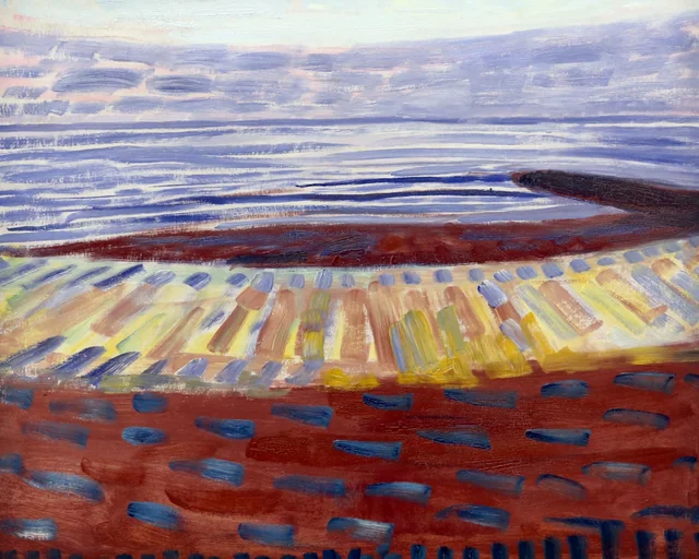 El mar después de la puesta de sol, Piet Mondrian