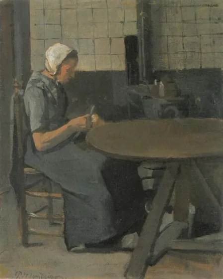 Woman with spindle