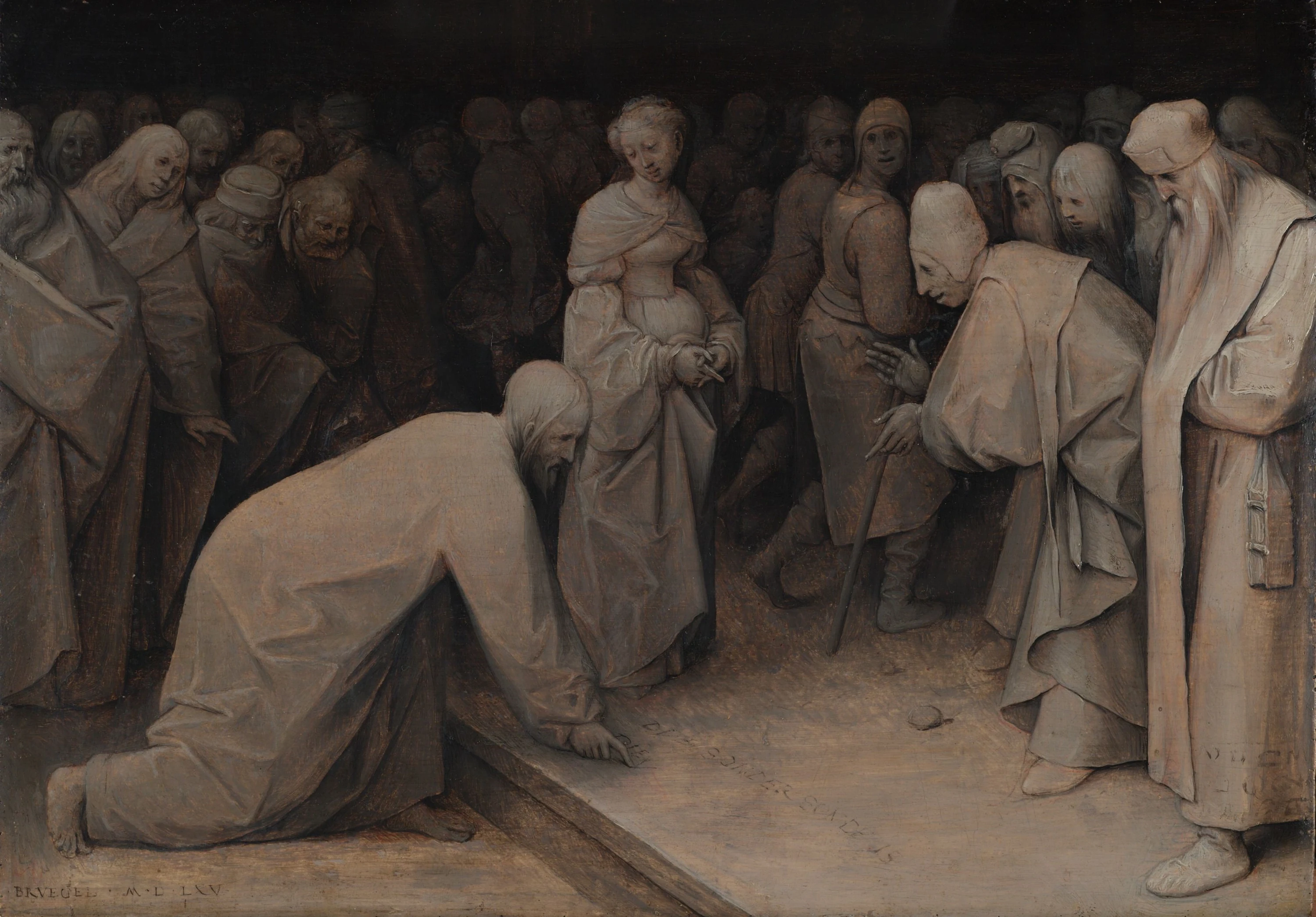 Christ and the Woman Taken in Adultery, Pieter Brueghel l'Ancien
