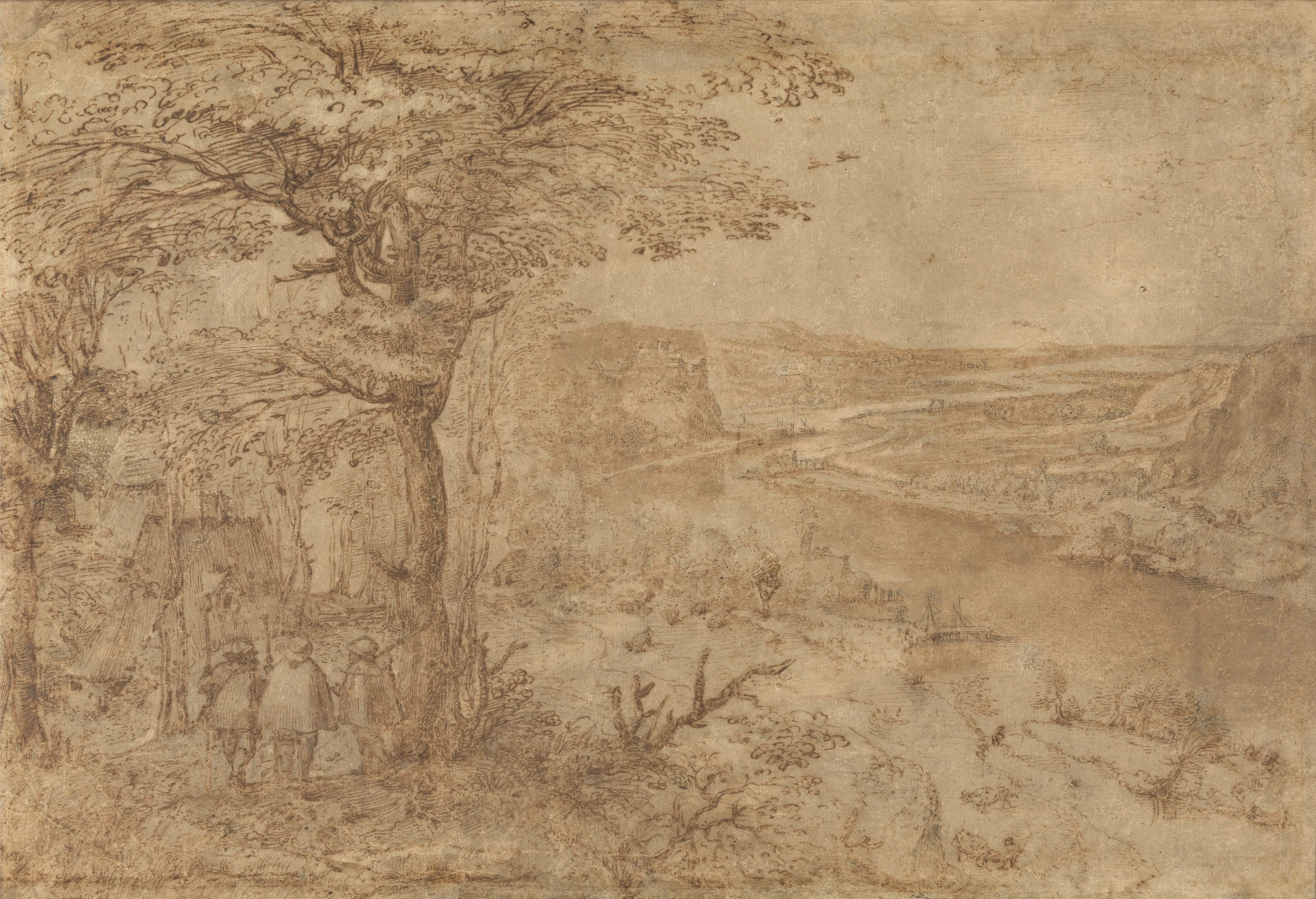 Landscape with Pilgrims, Pieter Brueghel l'Ancien