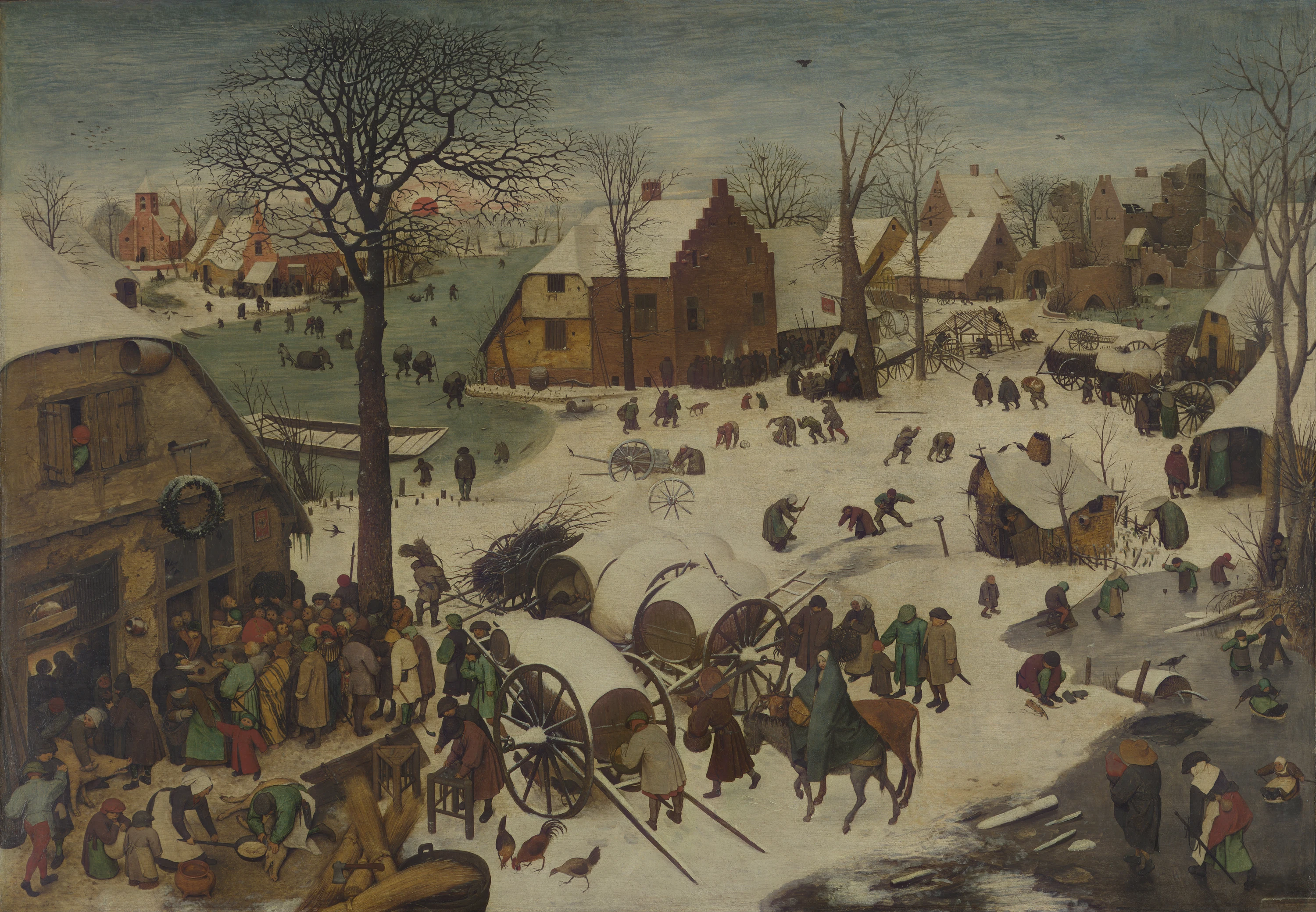 The People's Census at Bethlehem, Pieter Brueghel l'Ancien