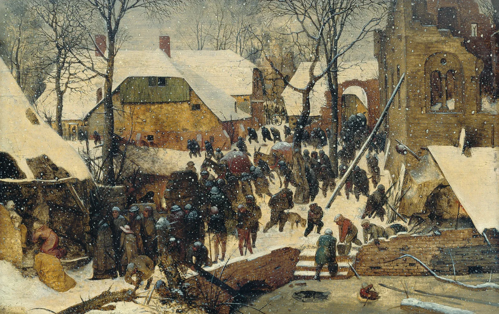 Adoration of the Magi in a Winter Landscape, Pieter Bruegel the Elder