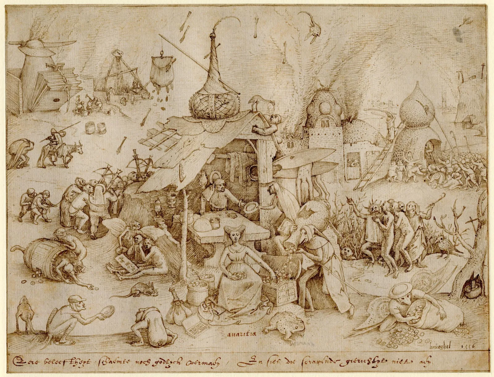 Avarice, Pieter Brueghel l'Ancien
