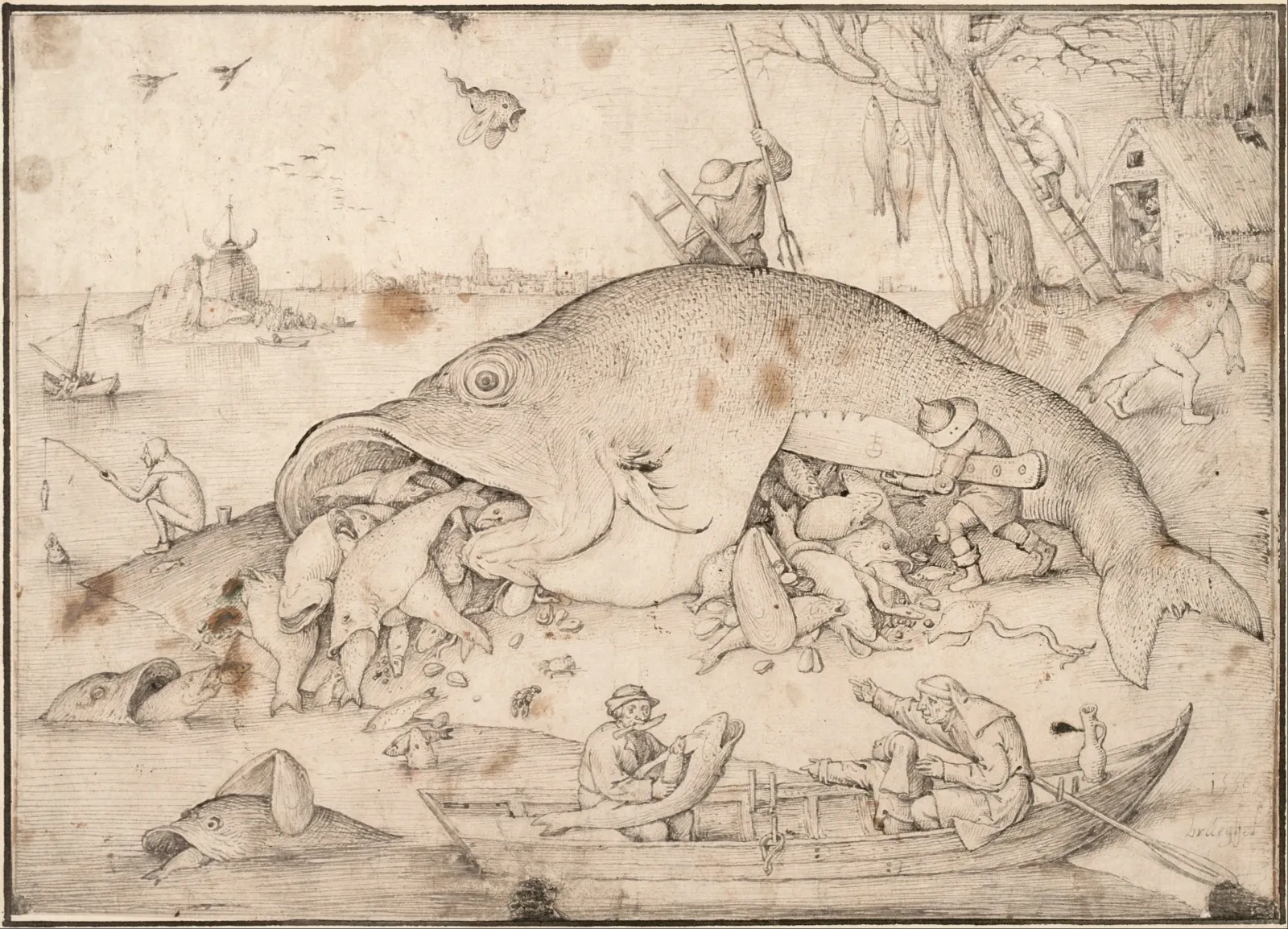 Big Fish Eat Little Fish, Pieter Brueghel l'Ancien