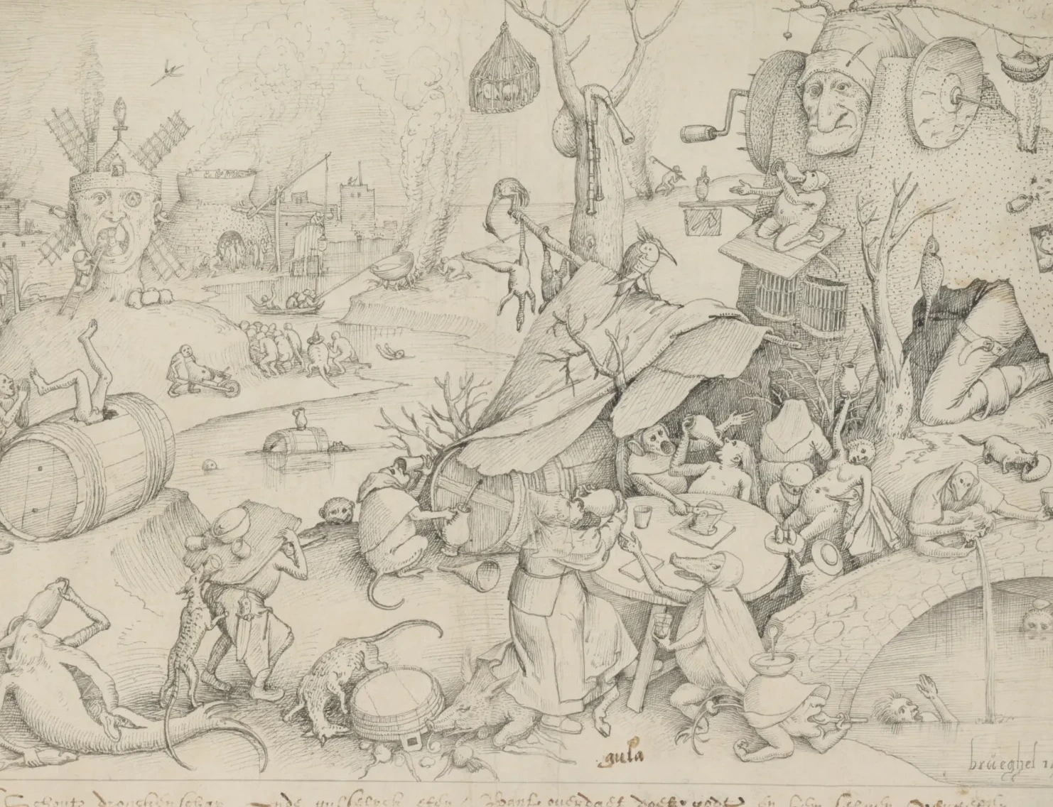Gluttony, Pieter Bruegel the Elder