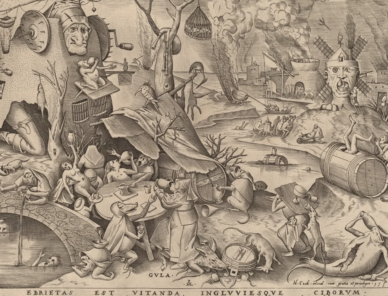Gluttony, Pieter Bruegel the Elder