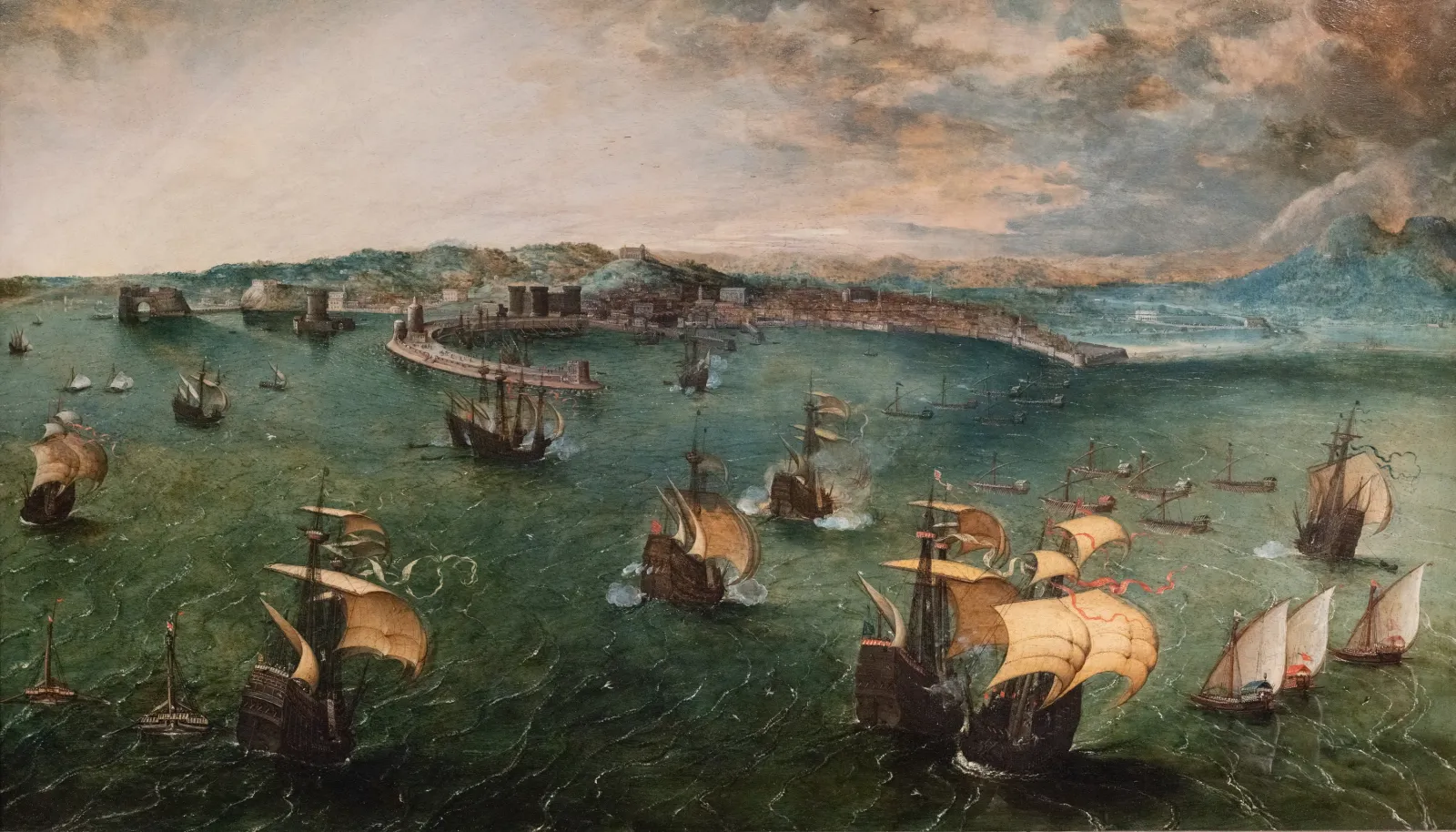 Naval Battle in the Gulf of Naples, Pieter Brueghel l'Ancien