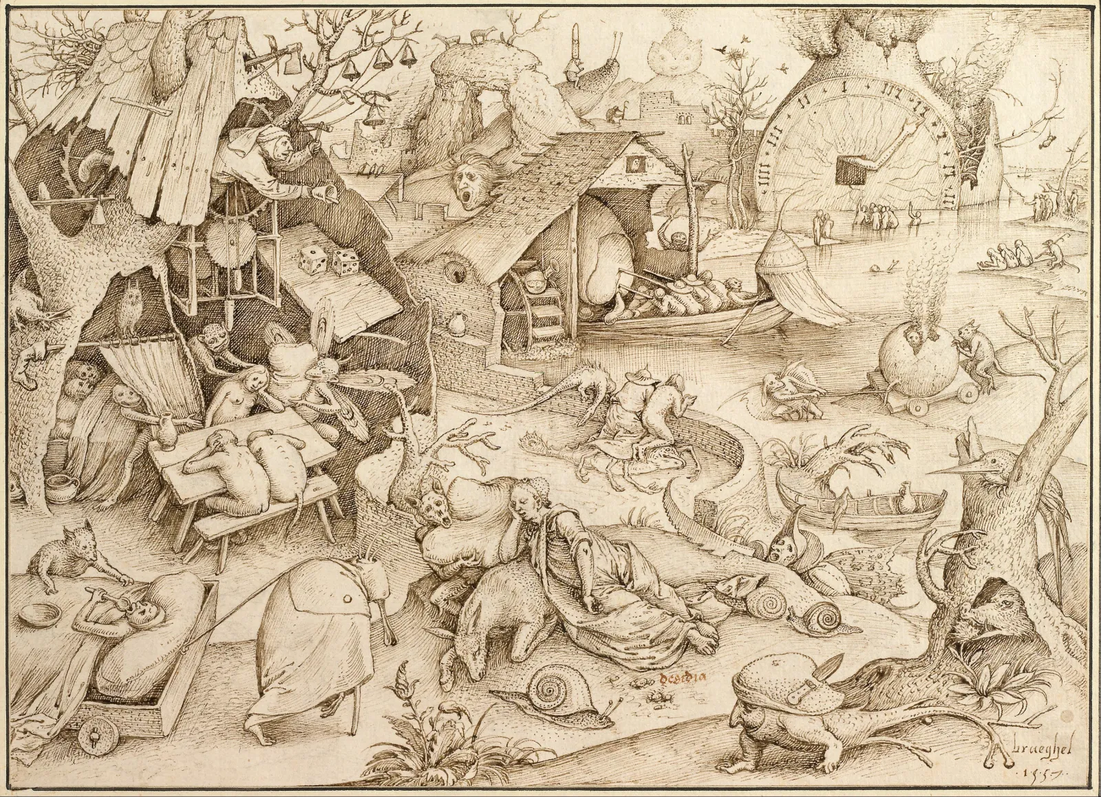 Sloth, Pieter Brueghel l'Ancien