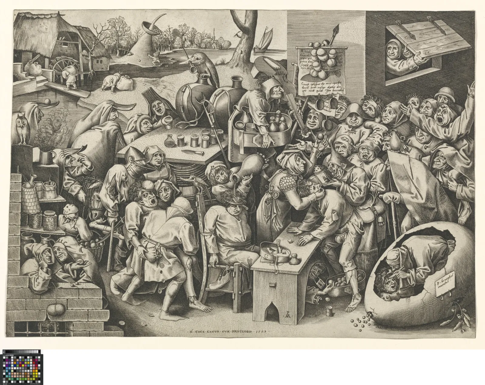 Stone operation or Witch of Mallegem, Pieter Brueghel l'Ancien