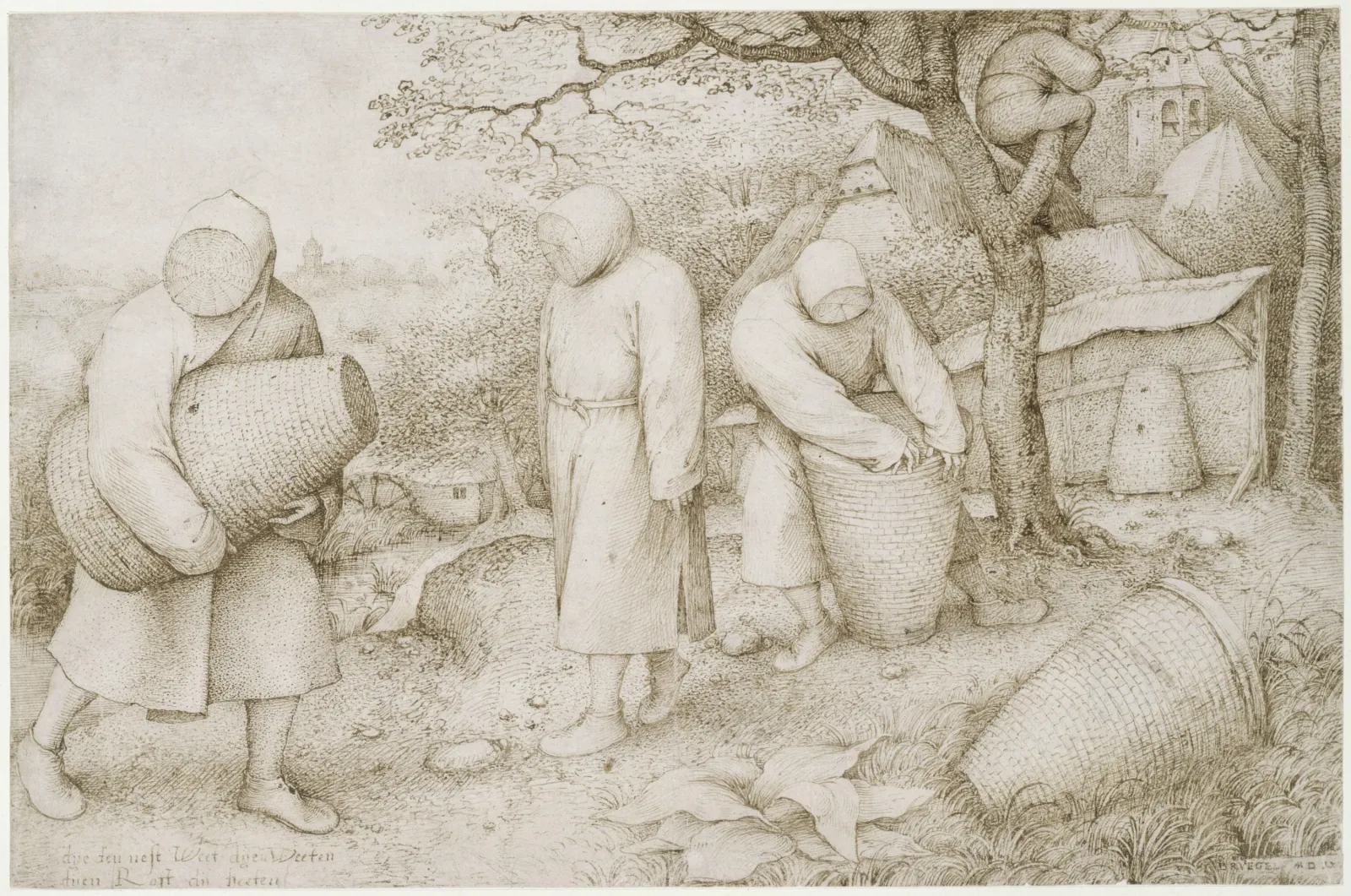 The Beekeepers and the Birdnester, Pieter Brueghel l'Ancien