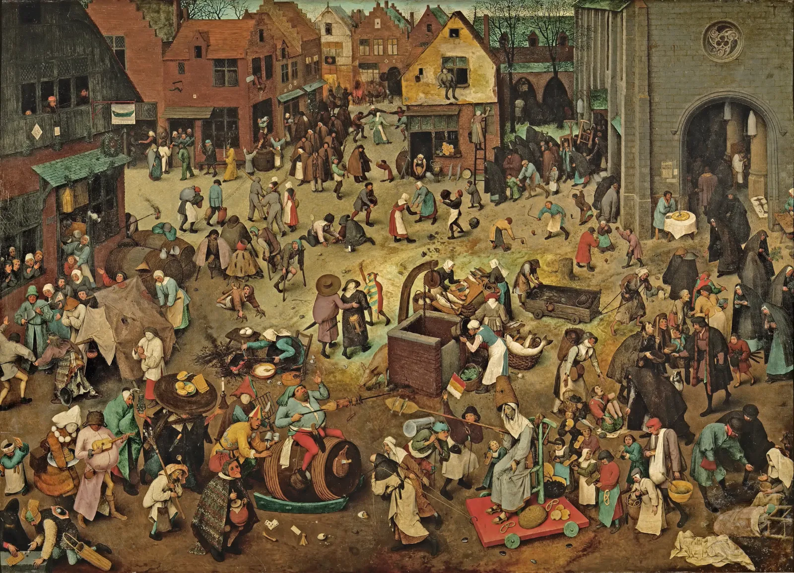 The Fight Between Carnival and Lent, Pieter Brueghel l'Ancien
