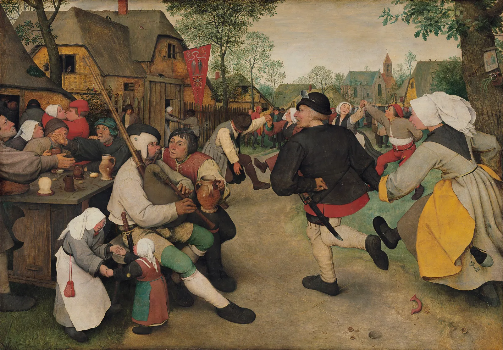 The Peasant Dance, Pieter Brueghel l'Ancien