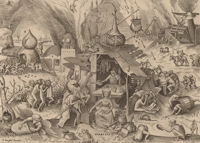 La Avaricia, Pieter Brueghel el Viejo