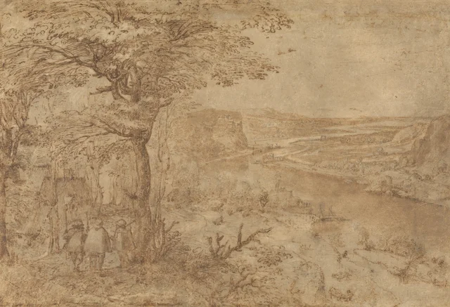 Paisaje con peregrinos, Pieter Brueghel el Viejo