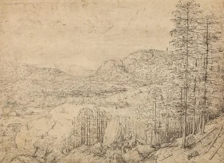 Mountain Landscape with a Mule Caravan