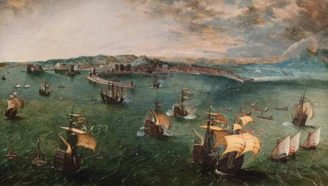 Batalla naval en el golfo de Nápoles, Pieter Brueghel el Viejo