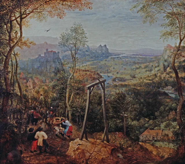 La urraca en la horca, Pieter Brueghel el Viejo