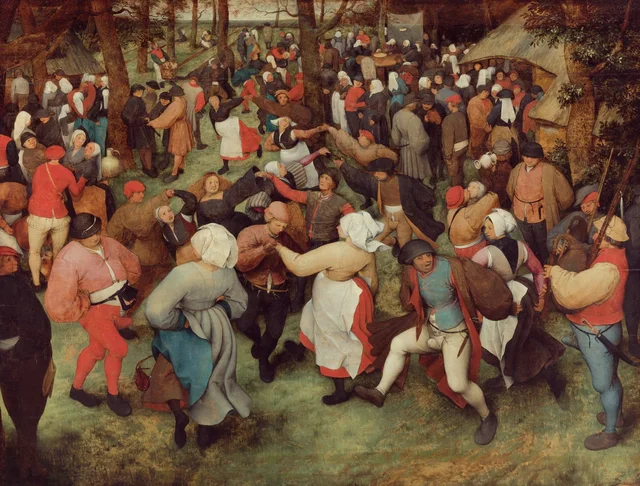 La danza nupcial al aire libre, Pieter Brueghel el Viejo