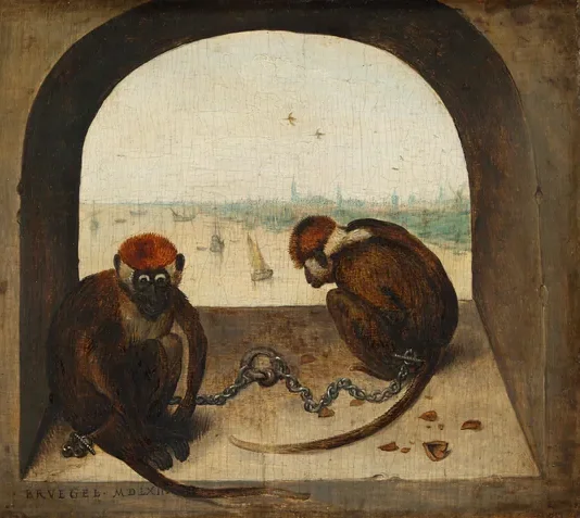 Two Chained Monkeys
