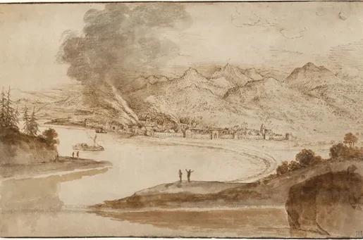 View of Reggio Calabria on the Strait of Messina