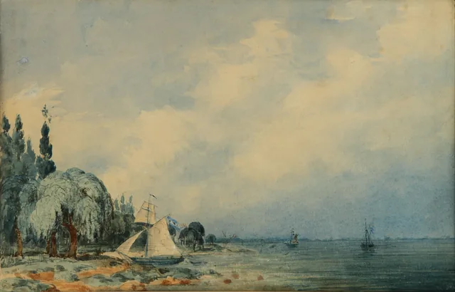 Paisagem de costa (San Isidro), Prilidiano Pueyrredón
