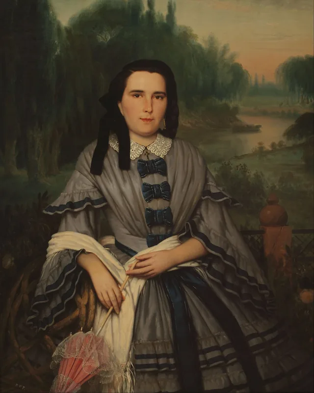 Retrato da senhora Elvira Lavalleja de Calzadilla, Prilidiano Pueyrredón