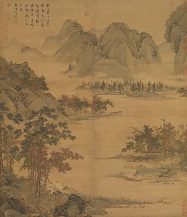 秋江待渡, 仇英