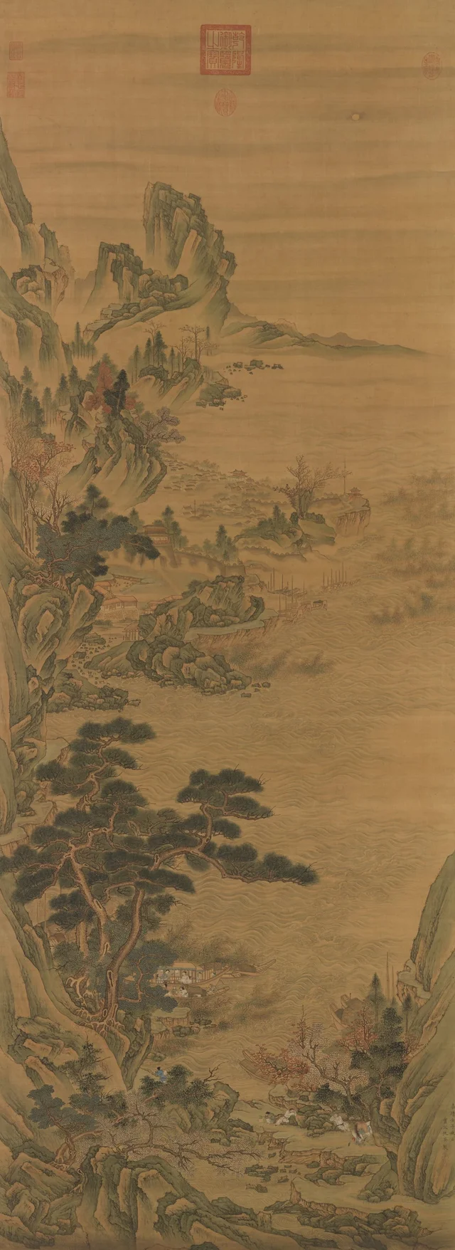 琵琶行図, 仇英