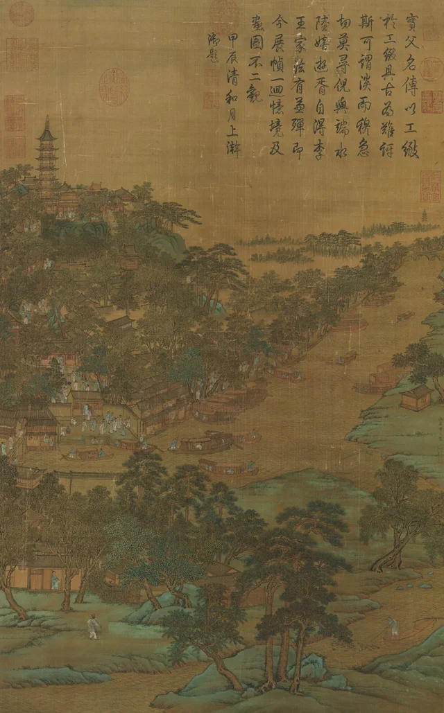 虎邱図, 仇英