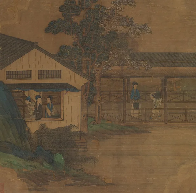 耕織図冊 養蚕, 仇英