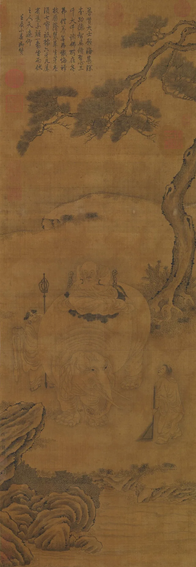画普賢像, 仇英