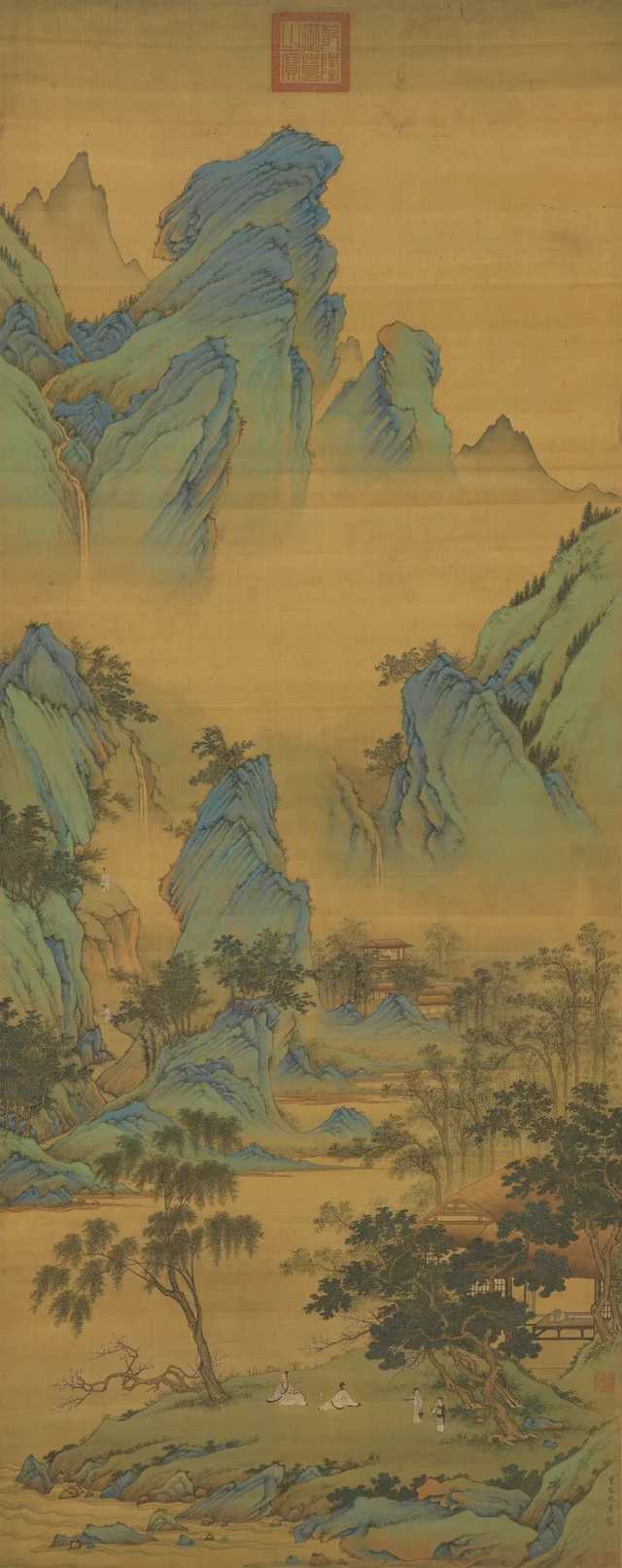 春山吟賞, 仇英