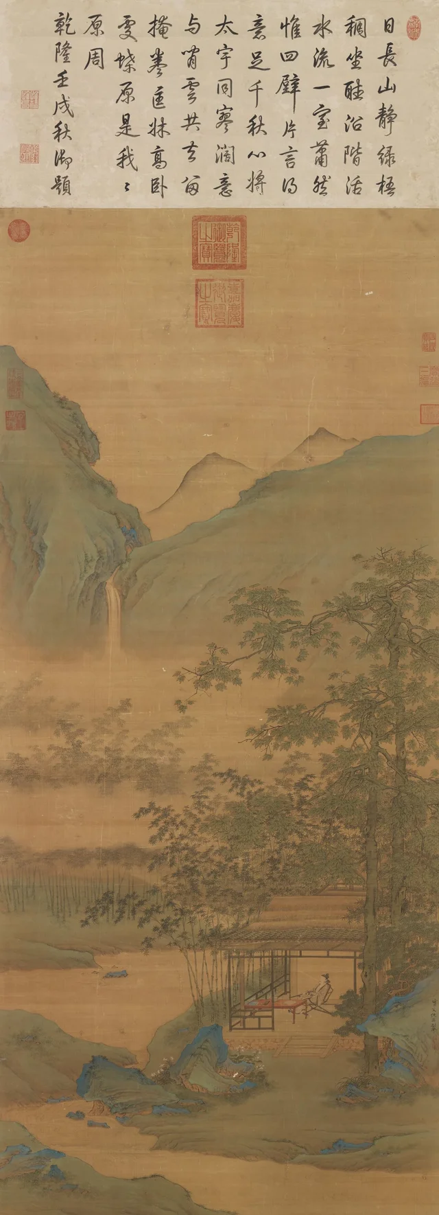 桐陰昼静図, 仇英